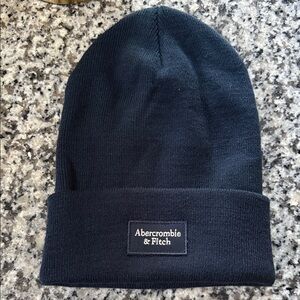 Abercrombie & Fitch Navy Knit Beanie